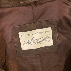 Vintage Lord and Taylor 100% leather coat